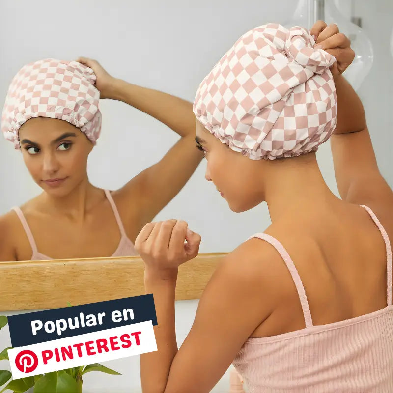 Gorro de Ducha con Forro de Satén
