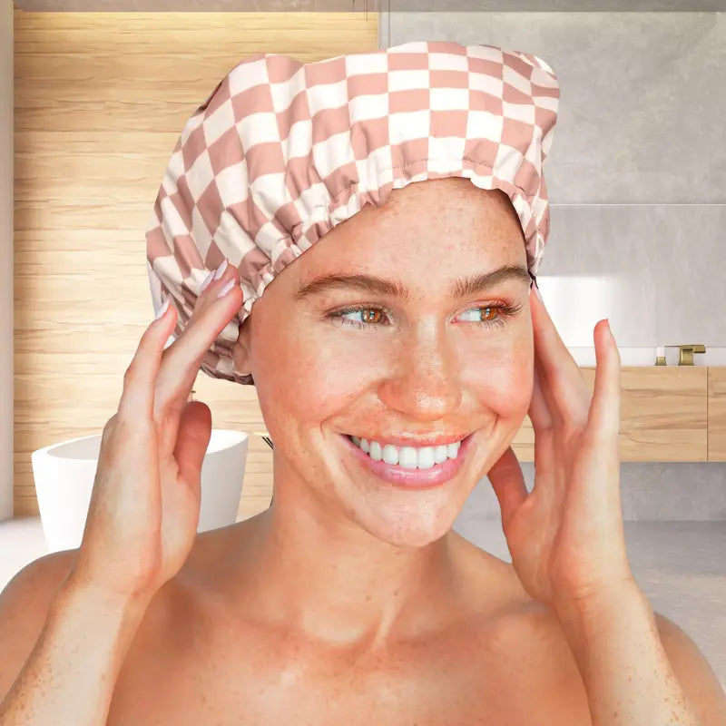 Gorro de Ducha con Forro de Satén
